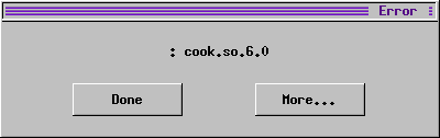 Error:
: cook.so.6.0